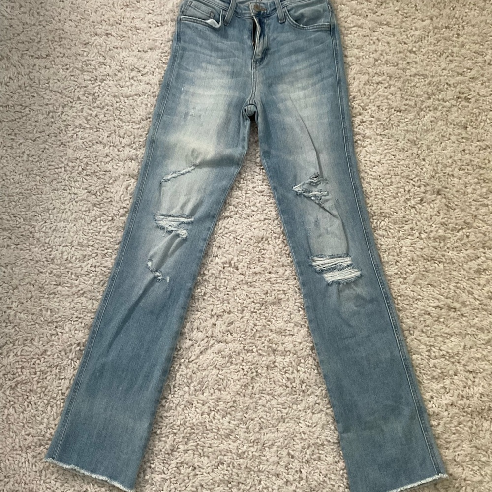 Flying Monkey Distressed Light Blue Women's Jeans